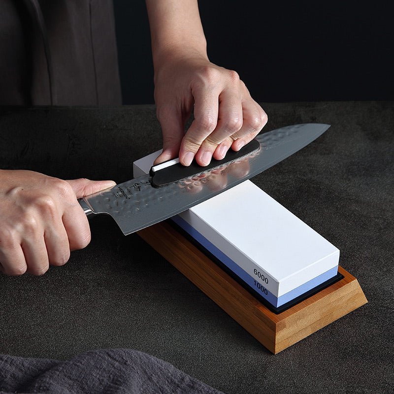 1000/6000 Whetstone with Bamboo Base - Xinzuo Australia