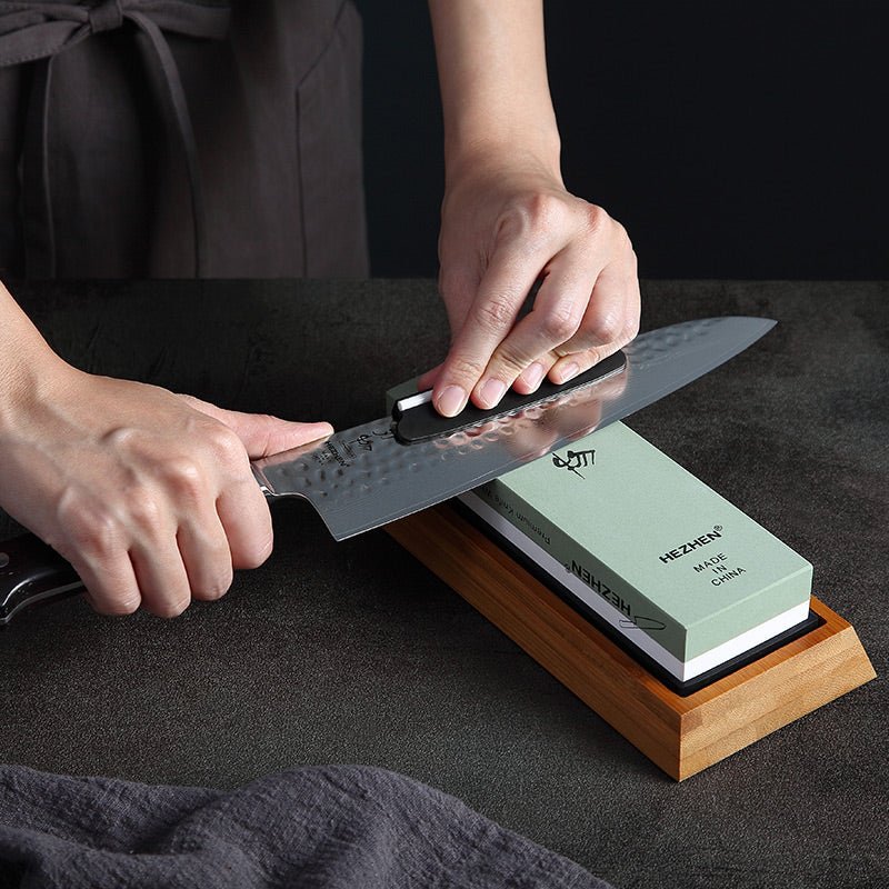1000/6000 Whetstone with Bamboo Base - Xinzuo Australia