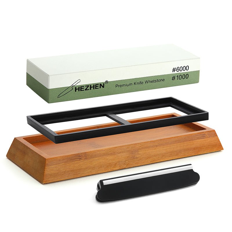 1000/6000 Whetstone with Bamboo Base - Xinzuo Australia