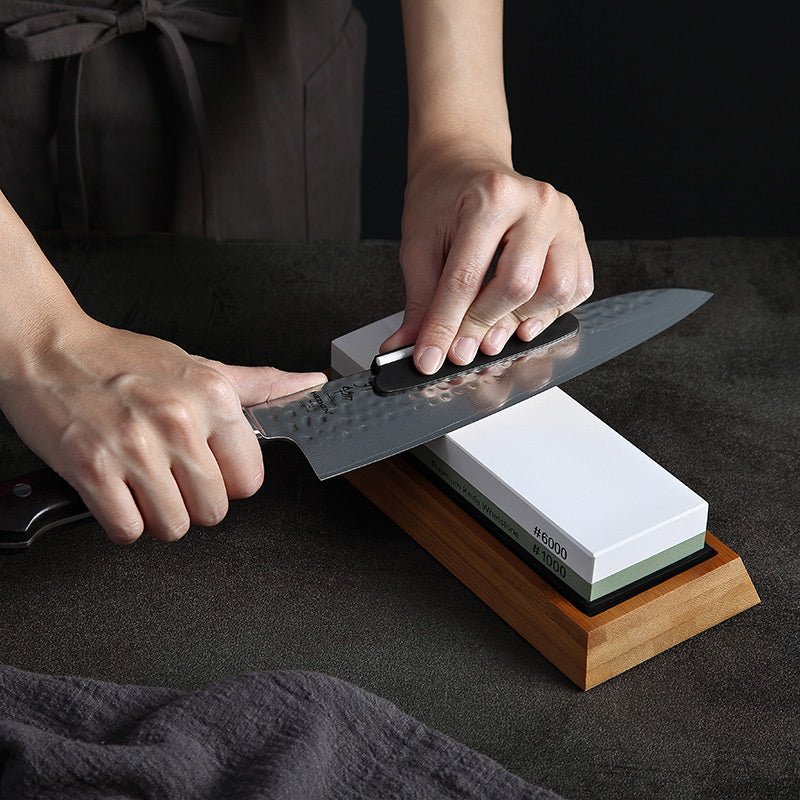 1000/6000 Whetstone with Bamboo Base - Xinzuo Australia