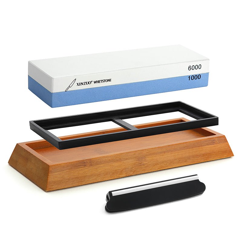 1000/6000 Whetstone with Bamboo Base - Xinzuo Australia
