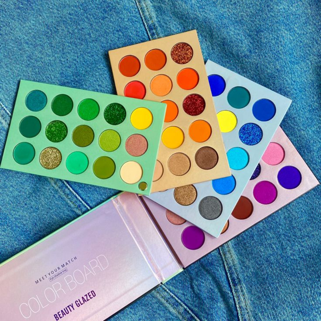 Color Board 60-Color Eyeshadow Palette – Matte, Shimmer & Glitter