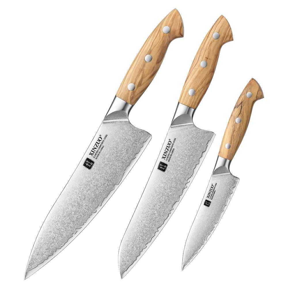 3 - Piece Knife Set - Pin Series (X02O) - Xinzuo Australia