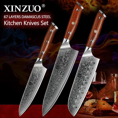 3 - Piece Knife Set - Yu Series (B13R) - Xinzuo Australia