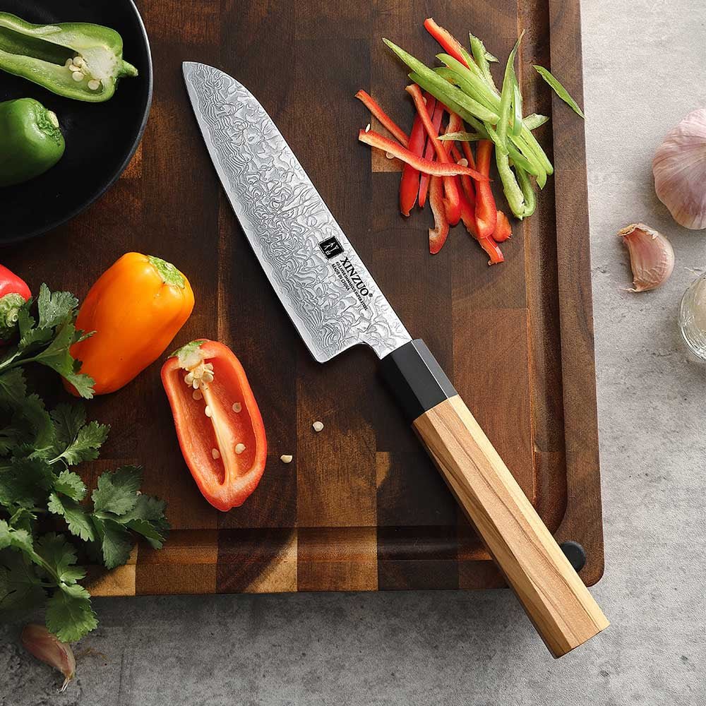 5.5" Santoku Knife - Zhen Series (PM8O) - Xinzuo Australia
