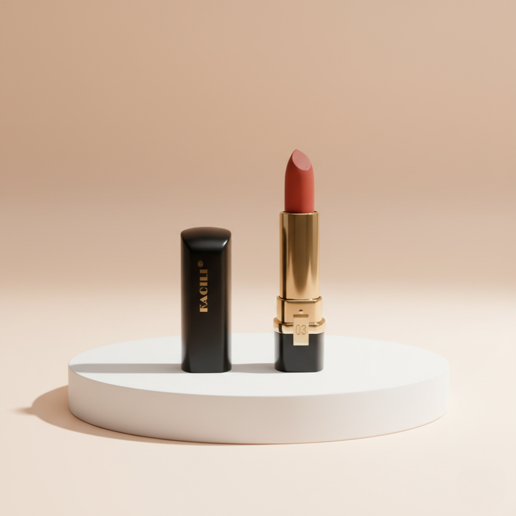 Kaqili Silky Matte Lipstick – Intense Pigment Red