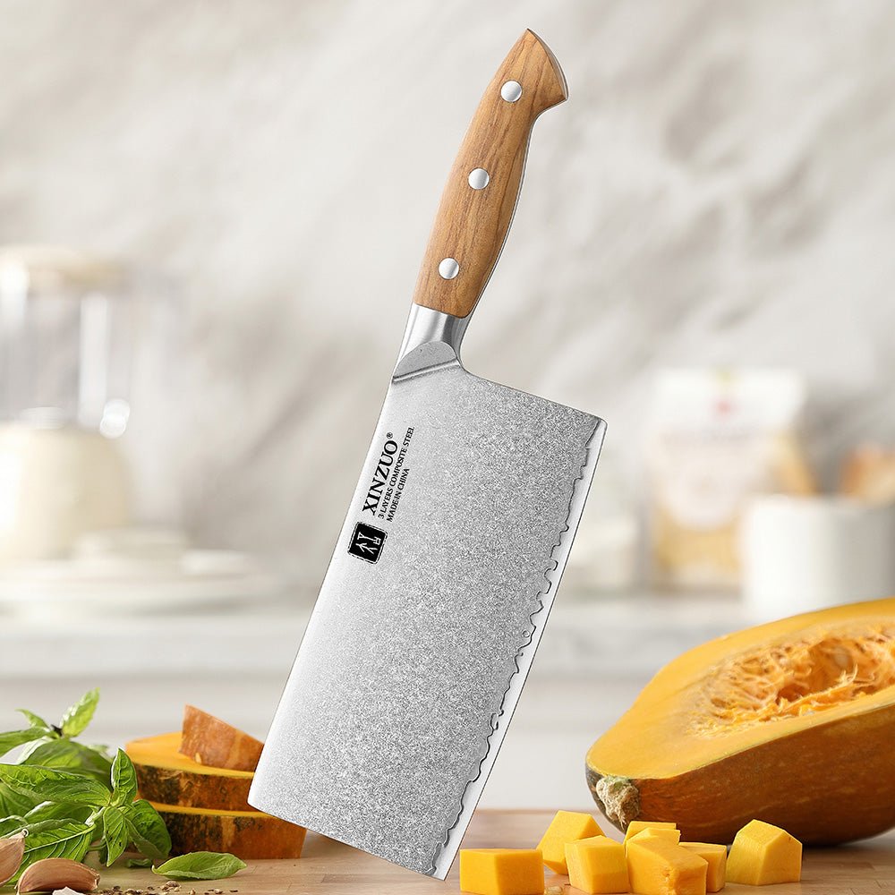 7" Chinese Cleaver - Pin Series (X02O) - Xinzuo Australia