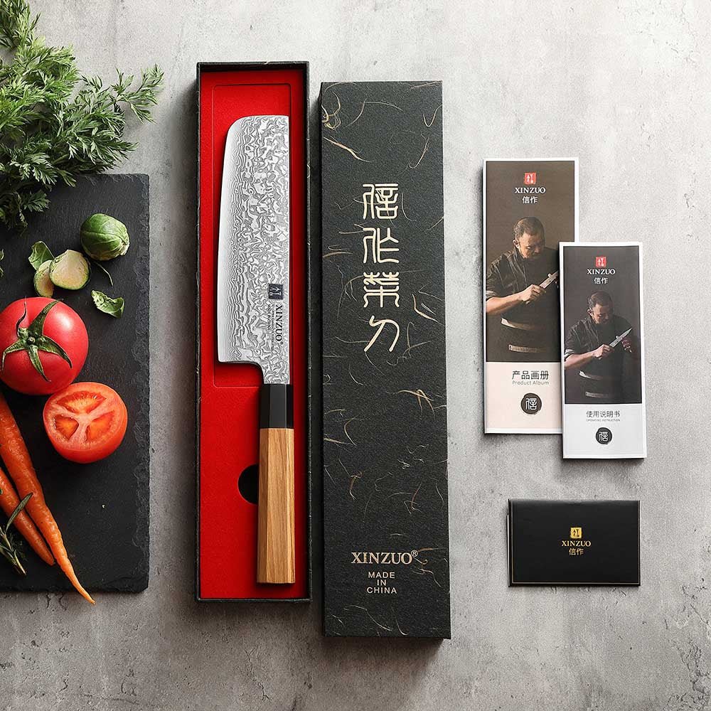 7" Nakiri Knife - Zhen Series (PM8O) - Xinzuo Australia