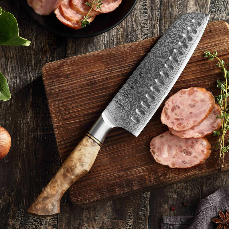 7" Santoku Knife - Master Series (B30) - Xinzuo Australia