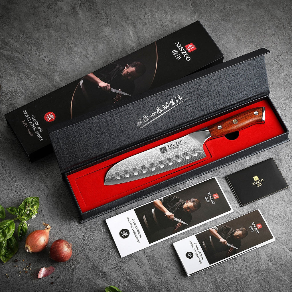 7" Santoku Knife - Yu Series (B13R) - Xinzuo Australia