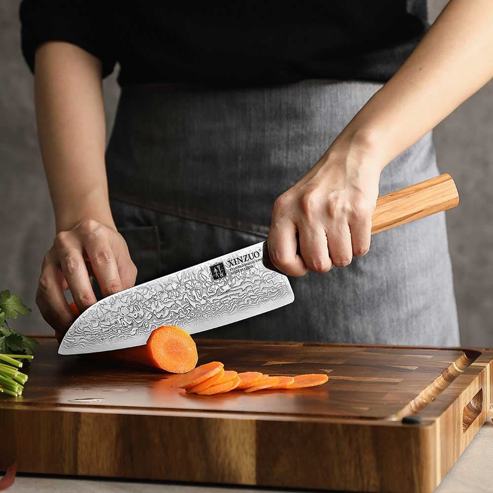 7" Santoku Knife - Zhen Series (PM8O) - Xinzuo Australia