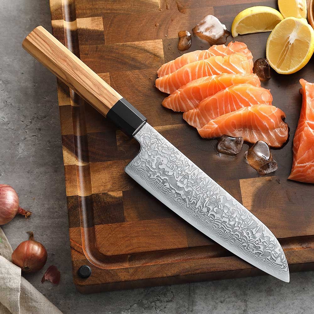 7" Santoku Knife - Zhen Series (PM8O) - Xinzuo Australia