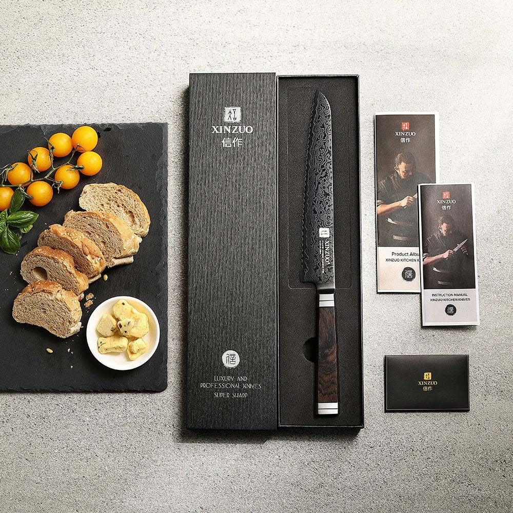 8" Bread Knife - Ji Series (X08) - Xinzuo Australia