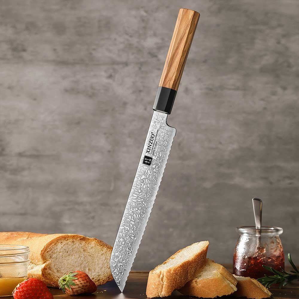 8" Bread Knife - Zhen Series (PM8O) - Xinzuo Australia