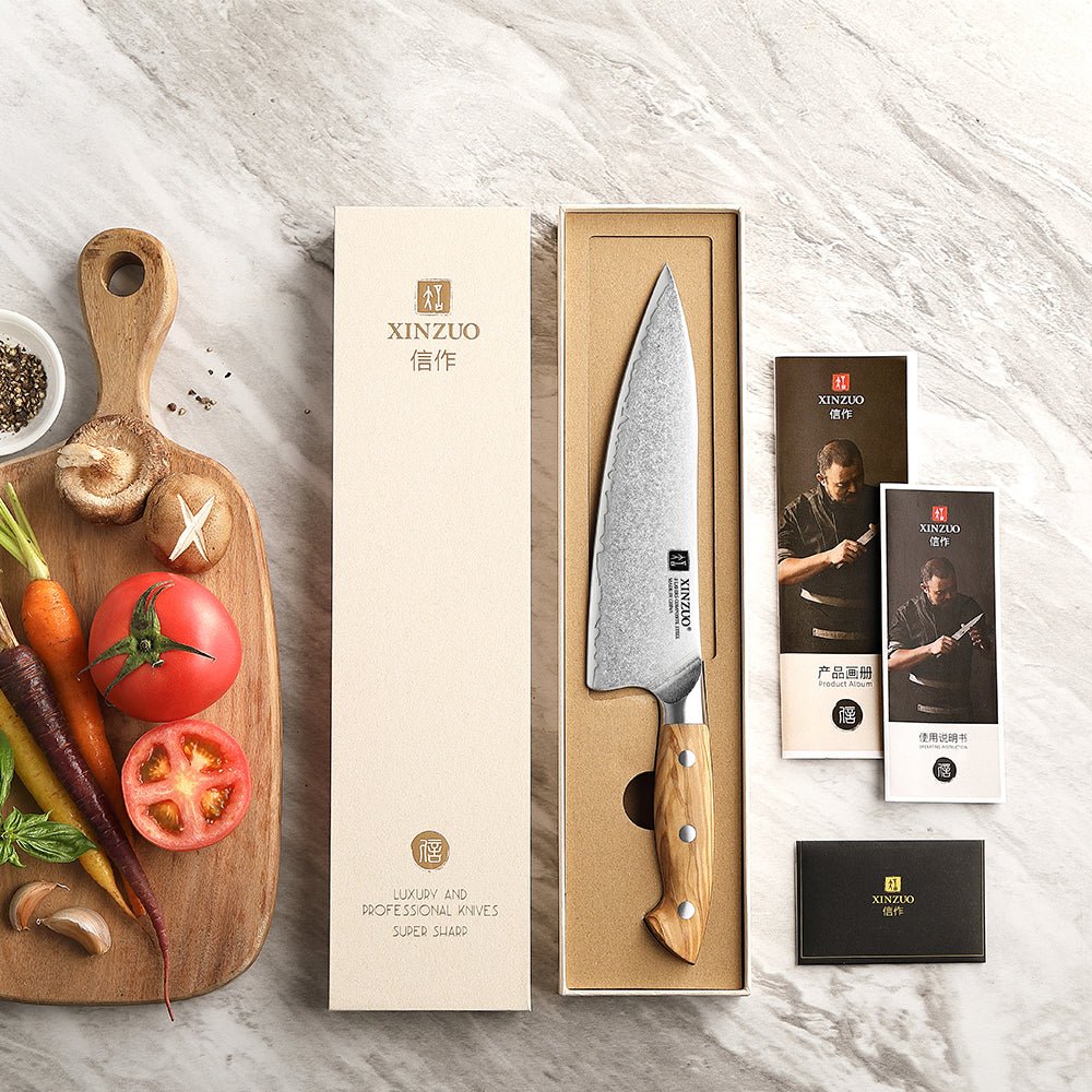 8" Chef Knife - Pin Series (X020) - Xinzuo Australia
