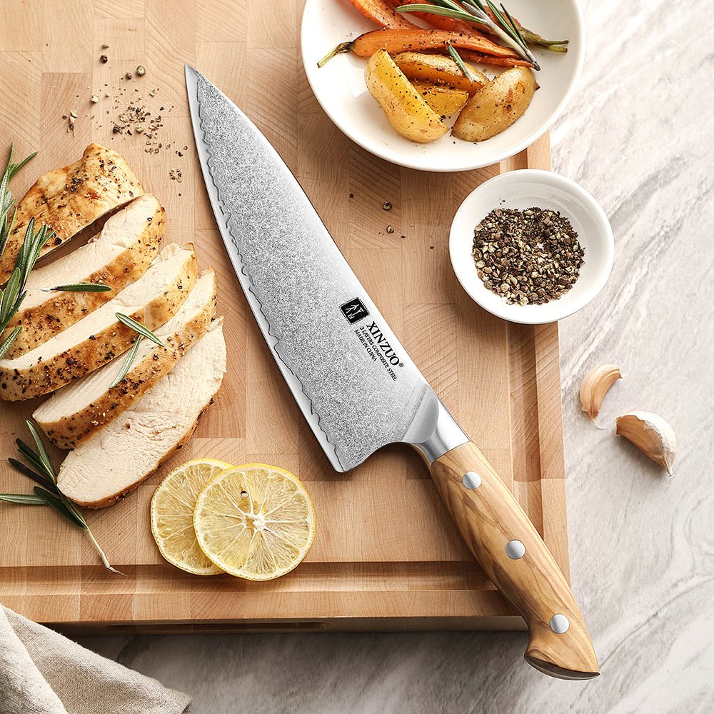 8" Chef Knife - Pin Series (X020) - Xinzuo Australia