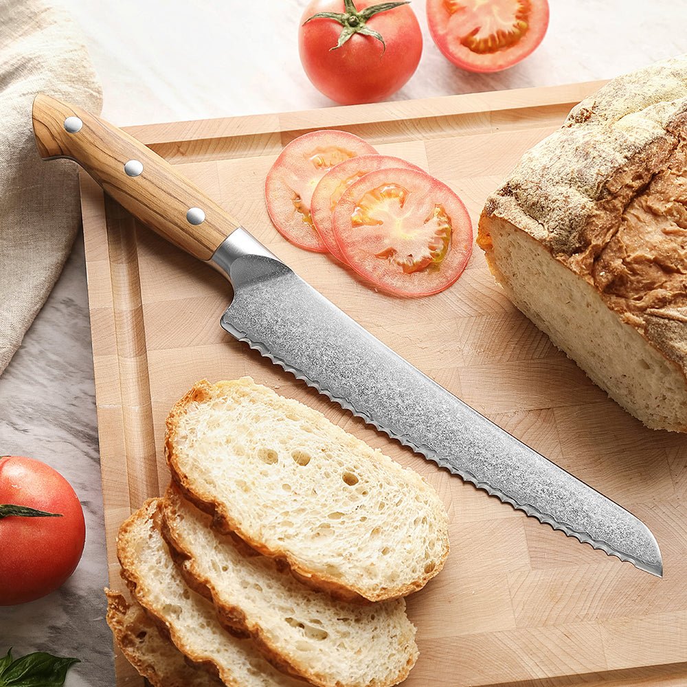 8.5" Bread Knife - Pin Series (X02O) - Xinzuo Australia