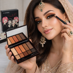 8-Pan Earth Tone Eyeshadow Palette - "Trend MAC" Edition with Illustrated Case