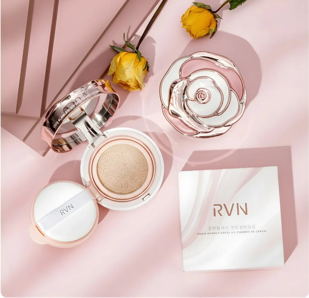 RVN Rose Gold Cushion Foundation Set
