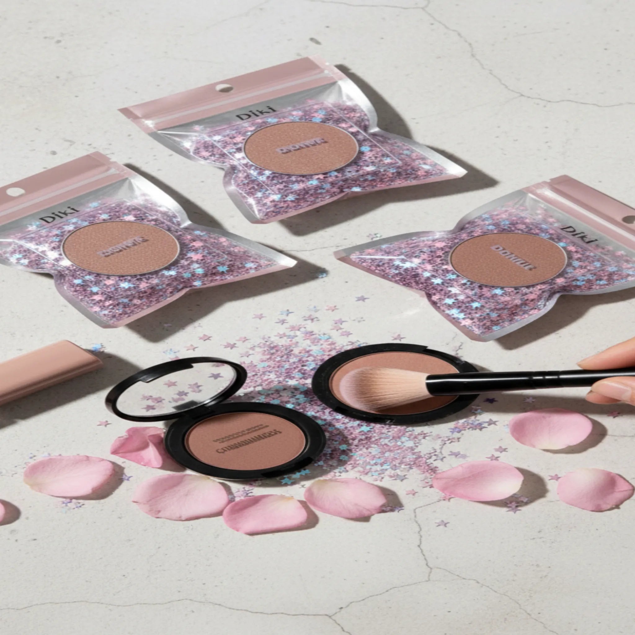 Diki Star-Dust Loose Pigment & Shimmer Shadow Set – Celestial Glow Collection