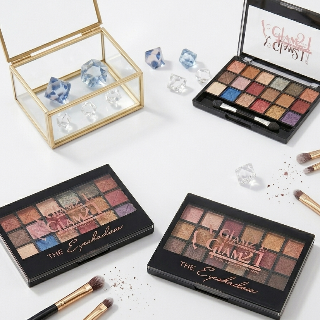 Glam21 Pro-Artistry Eyeshadow Palette – 18 Highly Pigmented Shimmer & Matte Shades for Every Look