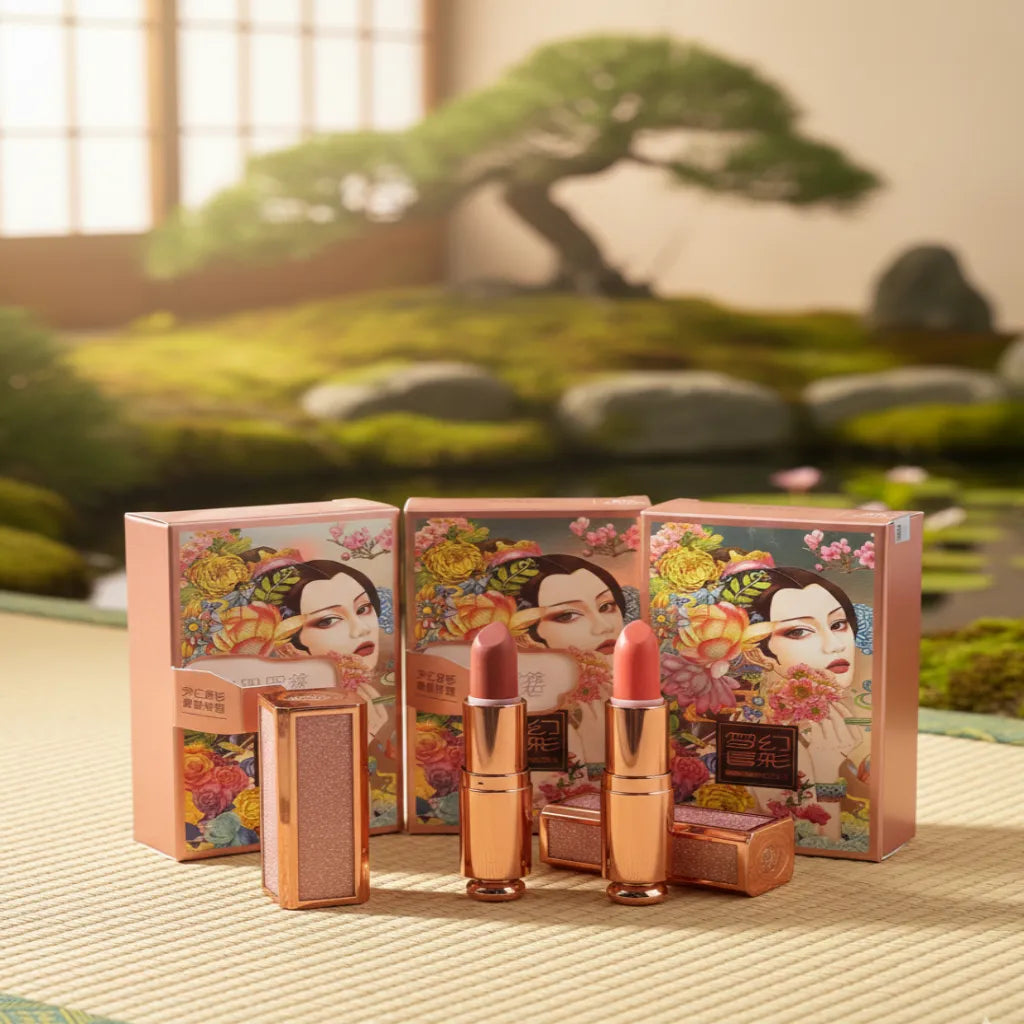 Empress Glow: Traditional Artistry Matte & Silk Lipstick Collection