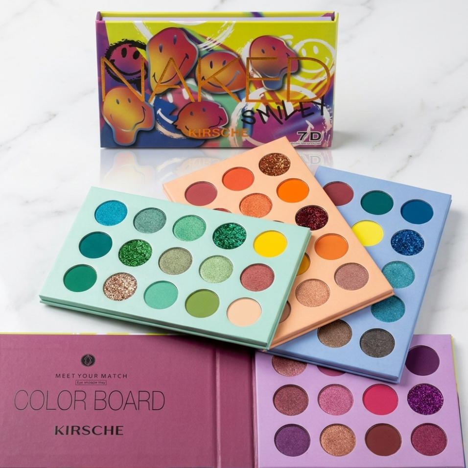 Color Board 60-Color Eyeshadow Palette – Matte, Shimmer & Glitter