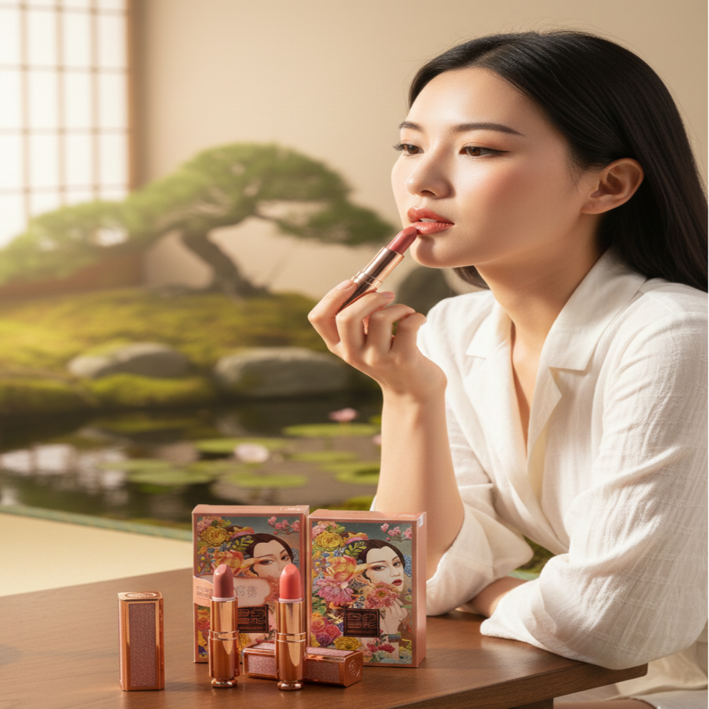 Empress Glow: Traditional Artistry Matte & Silk Lipstick Collection
