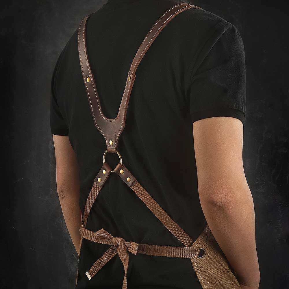 Xinzuo Canvas & Leather Chef Apron - Xinzuo Australia