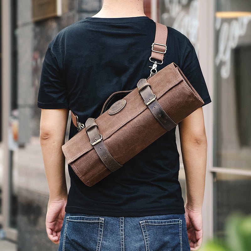 Xinzuo Premium Leather Vintage Knife Roll Bag - Xinzuo Australia